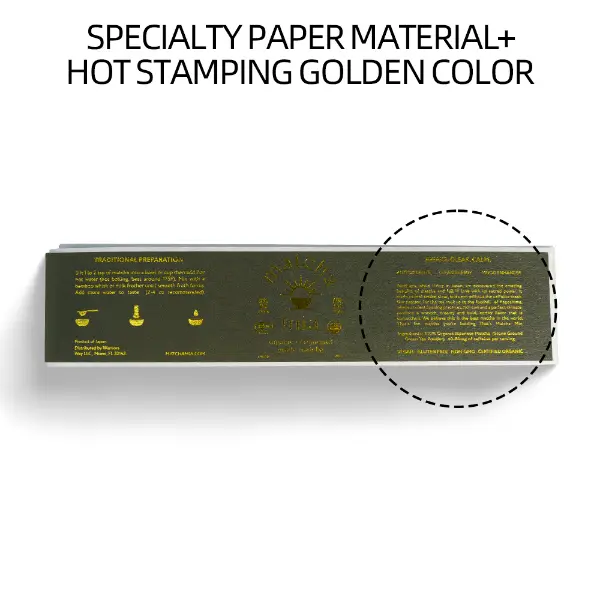 Cold brew bottle with specialty paper label and hot stamping finish