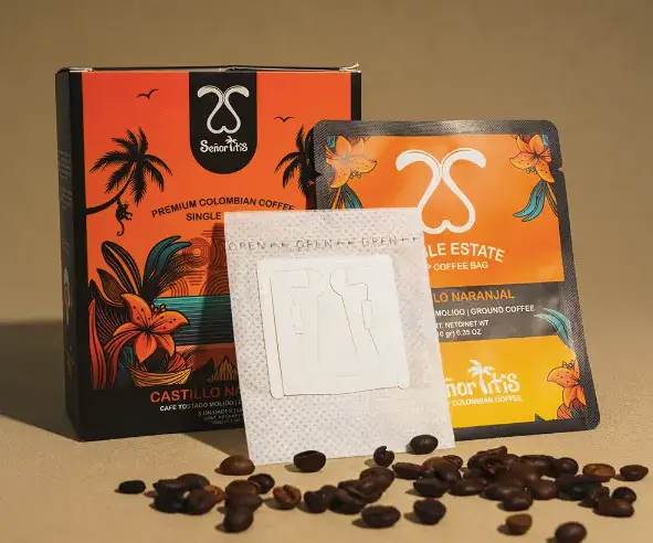 custom drip coffee sachets packaging