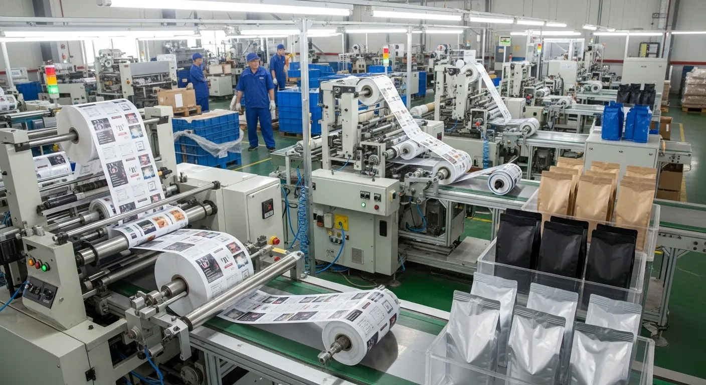 flat bottom coffee bags manufacturer