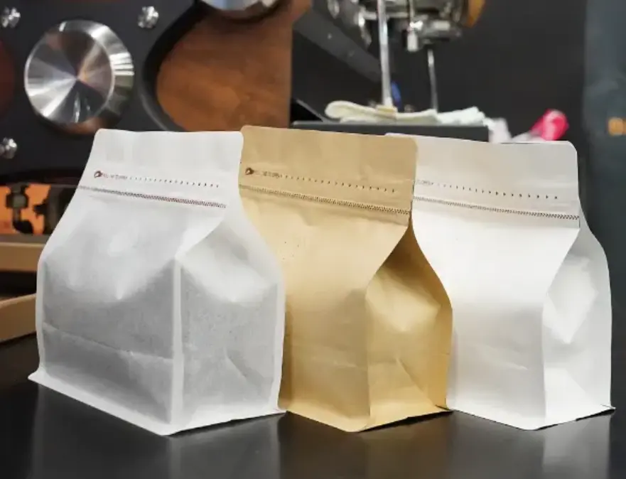 eco-friendly coffee bags with valve
