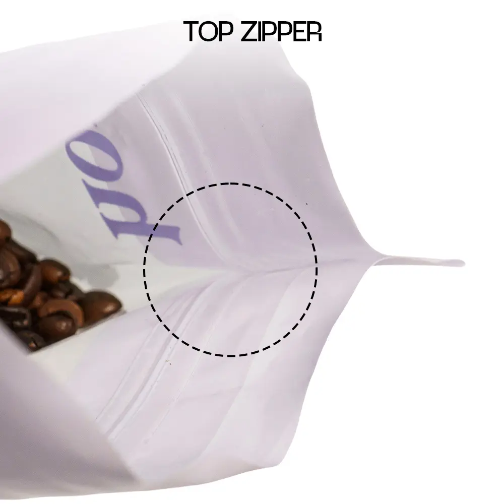 durchsichtige Kaffeebeutel