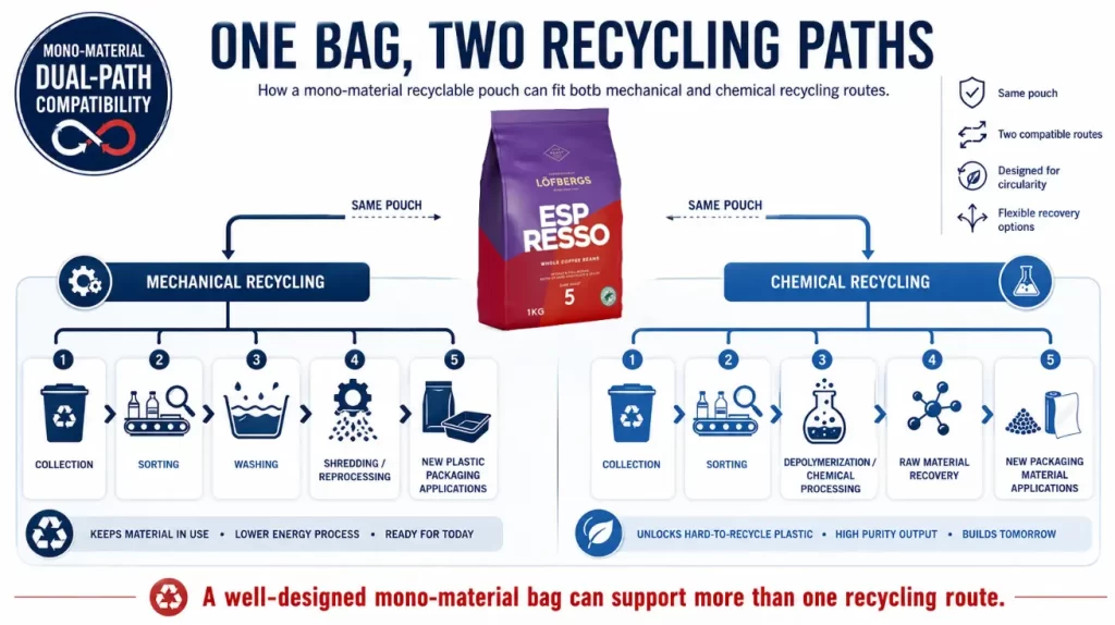 recyclable coffee packaging Europe