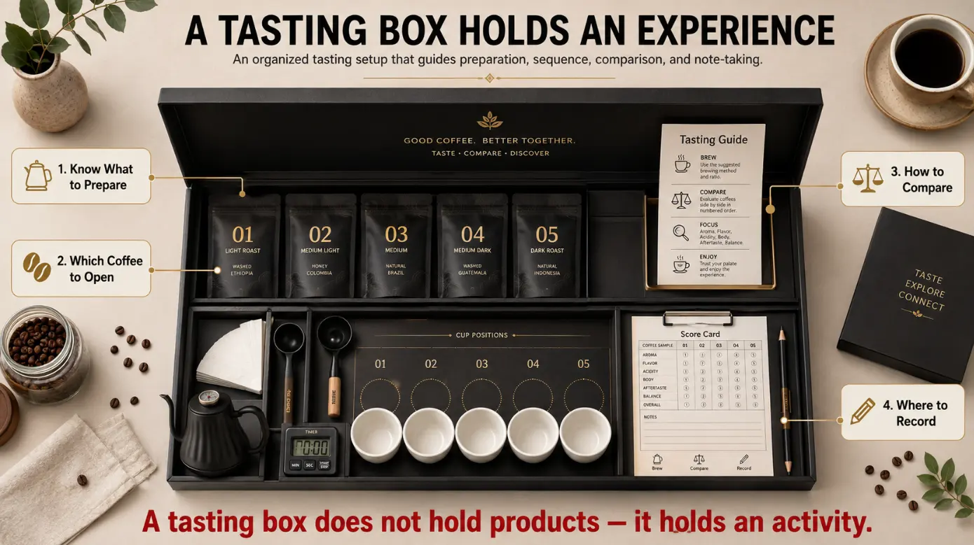 custom coffee tasting box