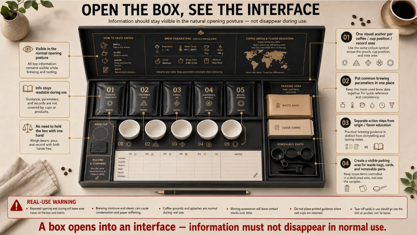 coffee tasting box packaging