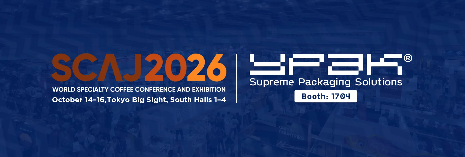 معرض تغليف قهوة YPAK في SCAJ 2026 في طوكيو
